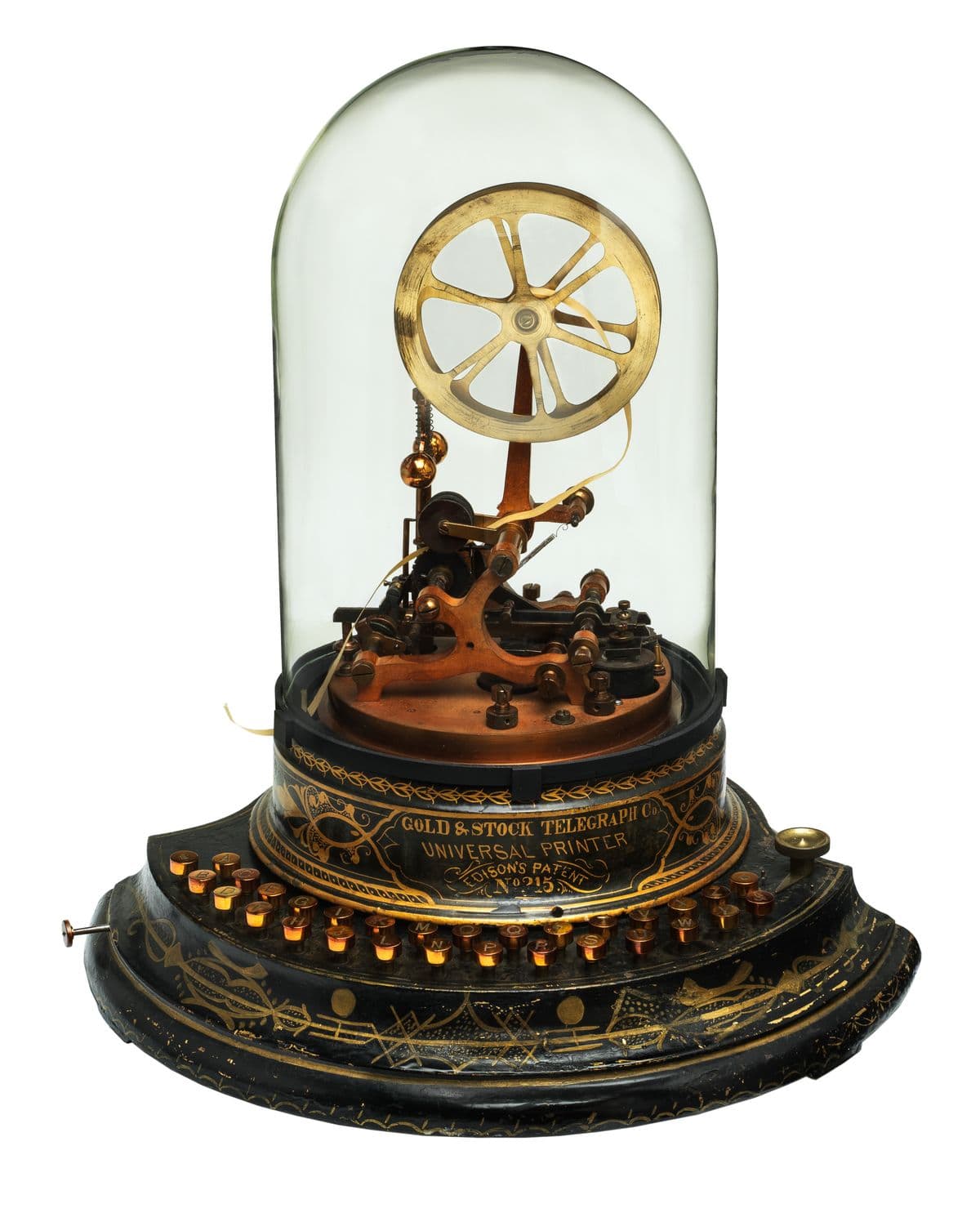 Edison's stock ticker, circa 1870s